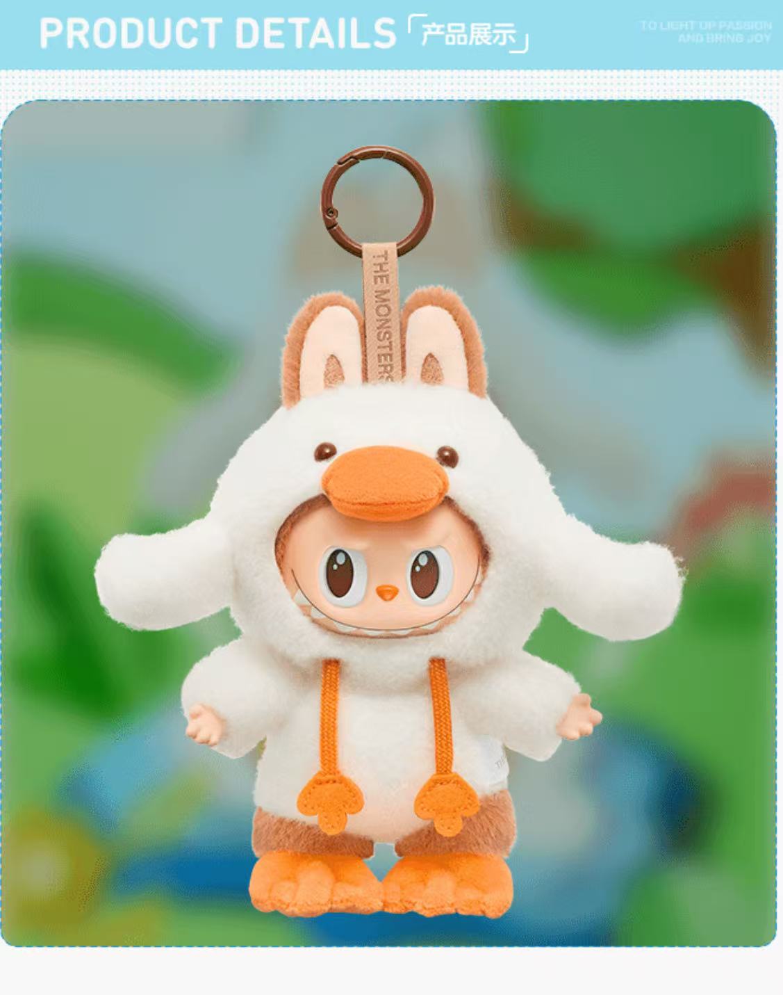 THE MONSTERS Labubu Forest Fairy Tale Series Plush Doll, Hanging Card