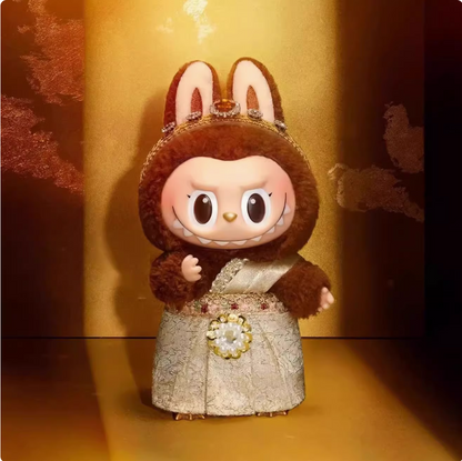 POPMART Labubu Thai Limited Edition Pullabu Rubber Toy Fur Wall Hanging Hand Puppet Set